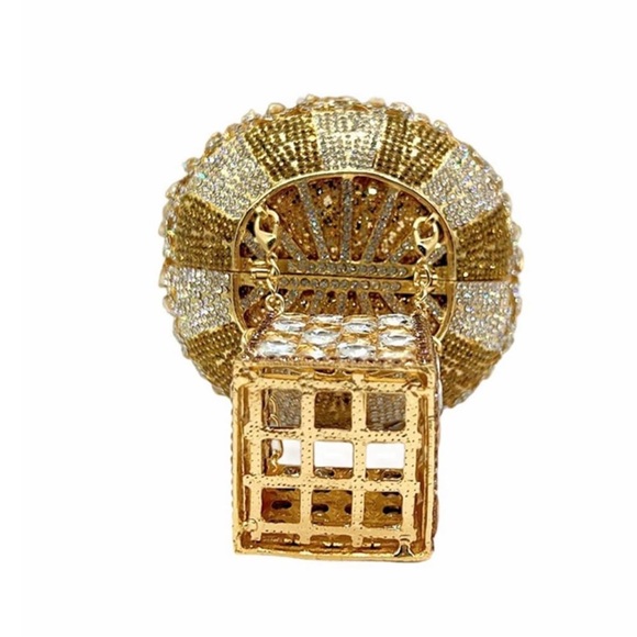 Hot Air Balloon Rhinestone Clutch Purse Sparkly Crystal Purse Evening new